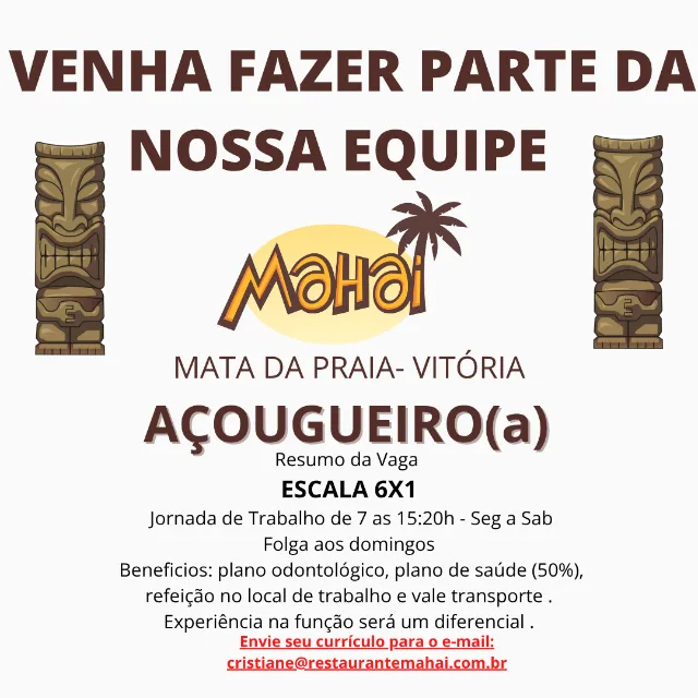 CONTRATA - AÇOUGUEIRO