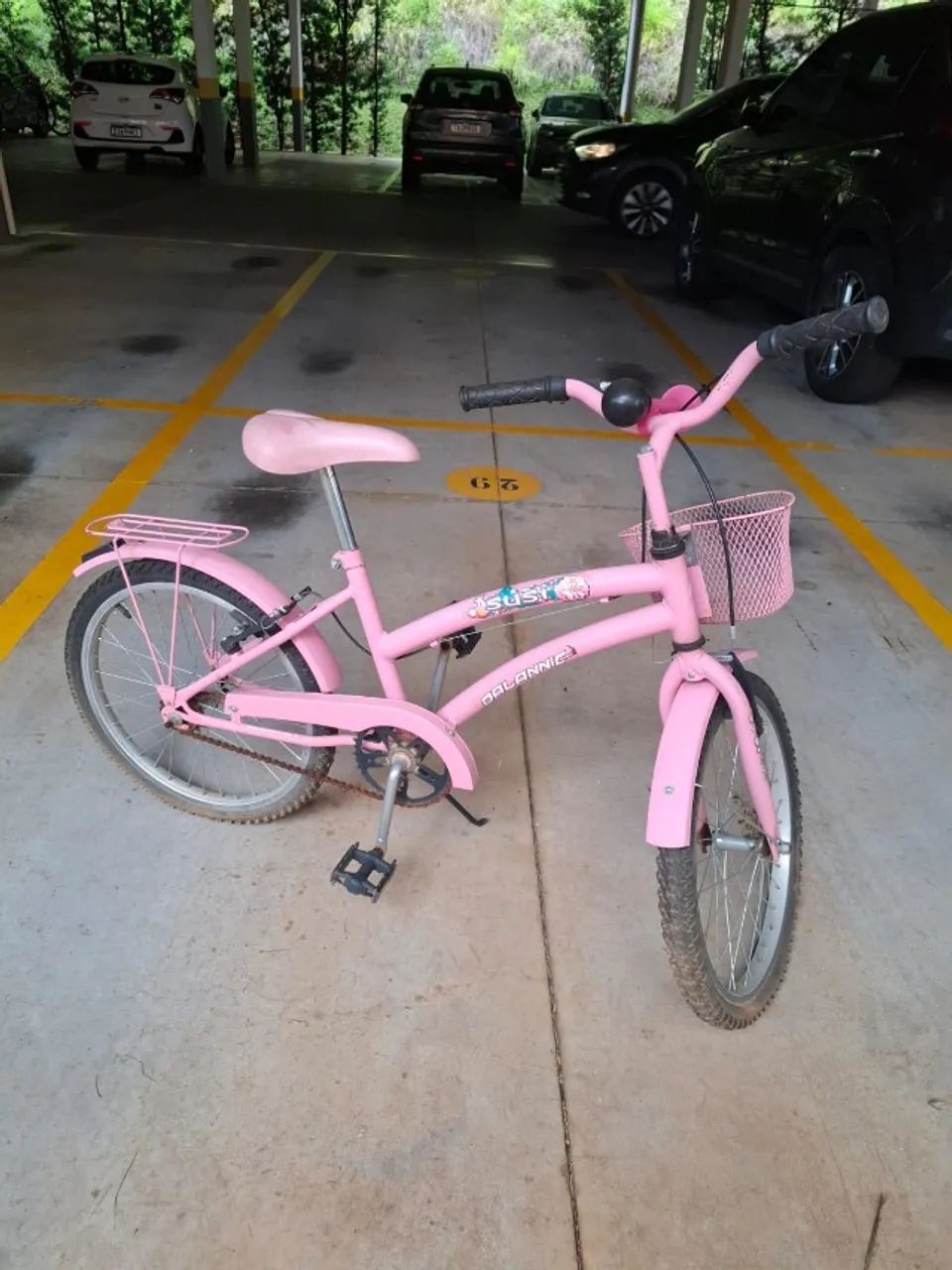 Bicicleta Infantil Aro 20 Feminina Susi Com Para-lama e Cesta - Dalannio Bike - Foto 3