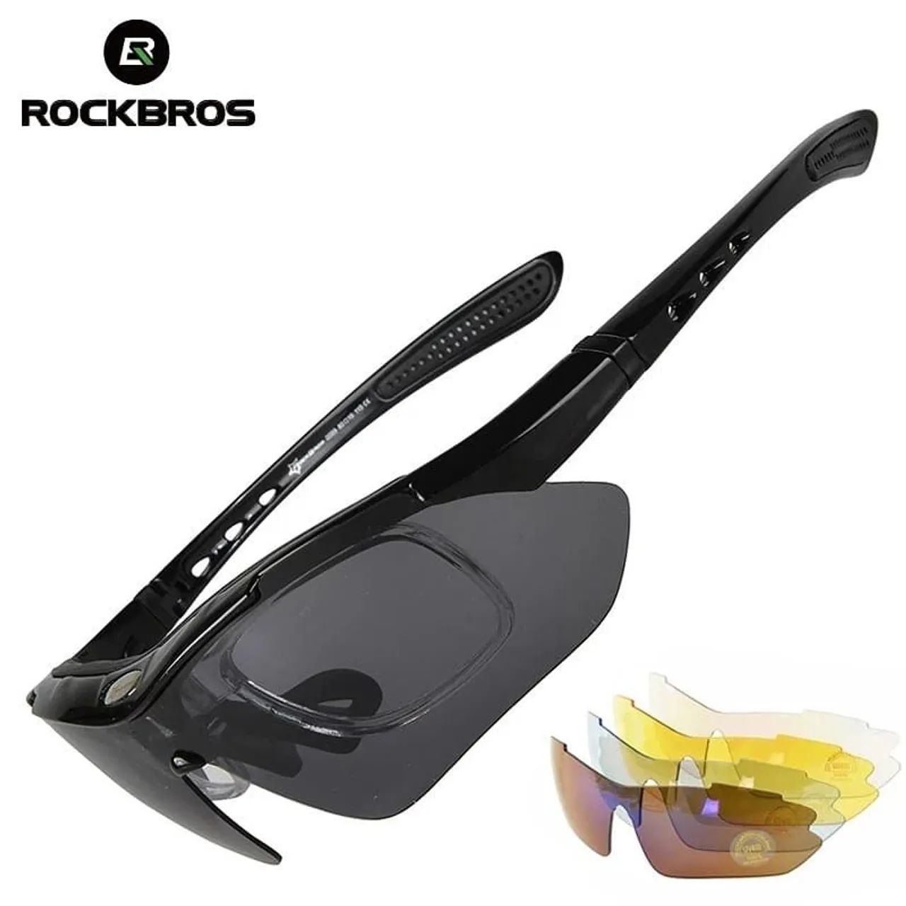 Óculos de proteção 5 lentes ciclismo  - Foto 2
