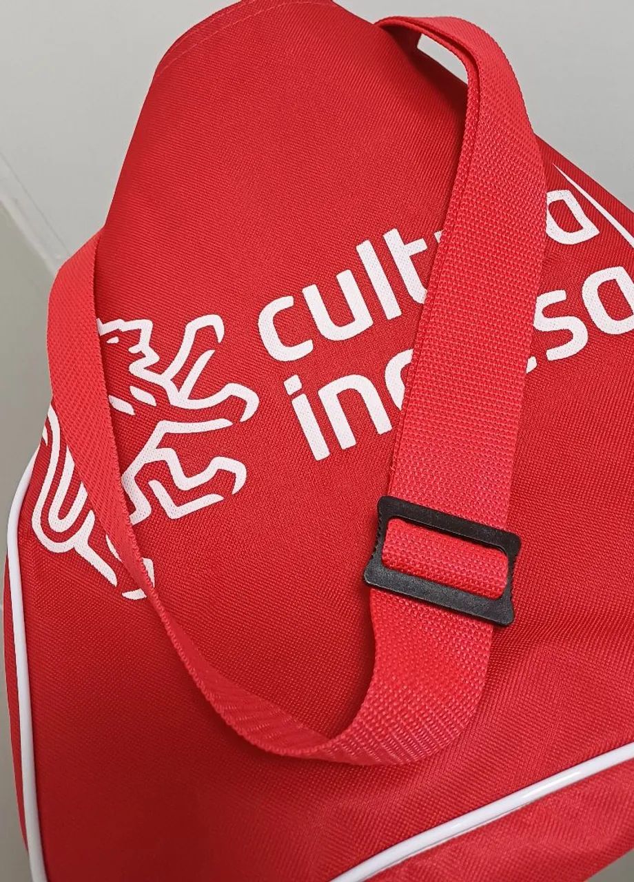 Bolsa de ombro sacola ecobag vermelha Cultura Inglesa - Foto 2