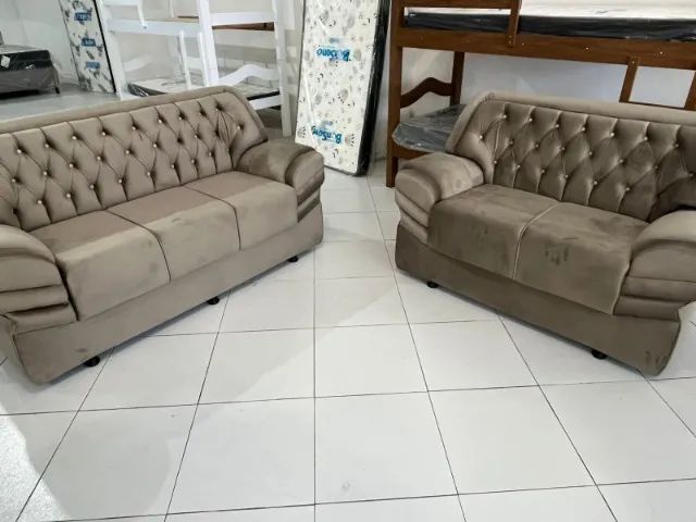 Sofá de Camurça (2-3 Lugares) - Foto 2