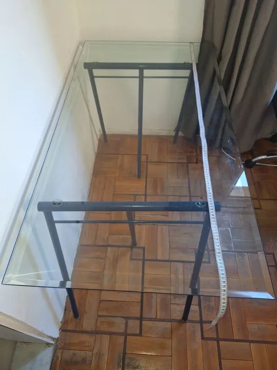 Mesa de Vidro com Estrutura de Aço - Foto 3