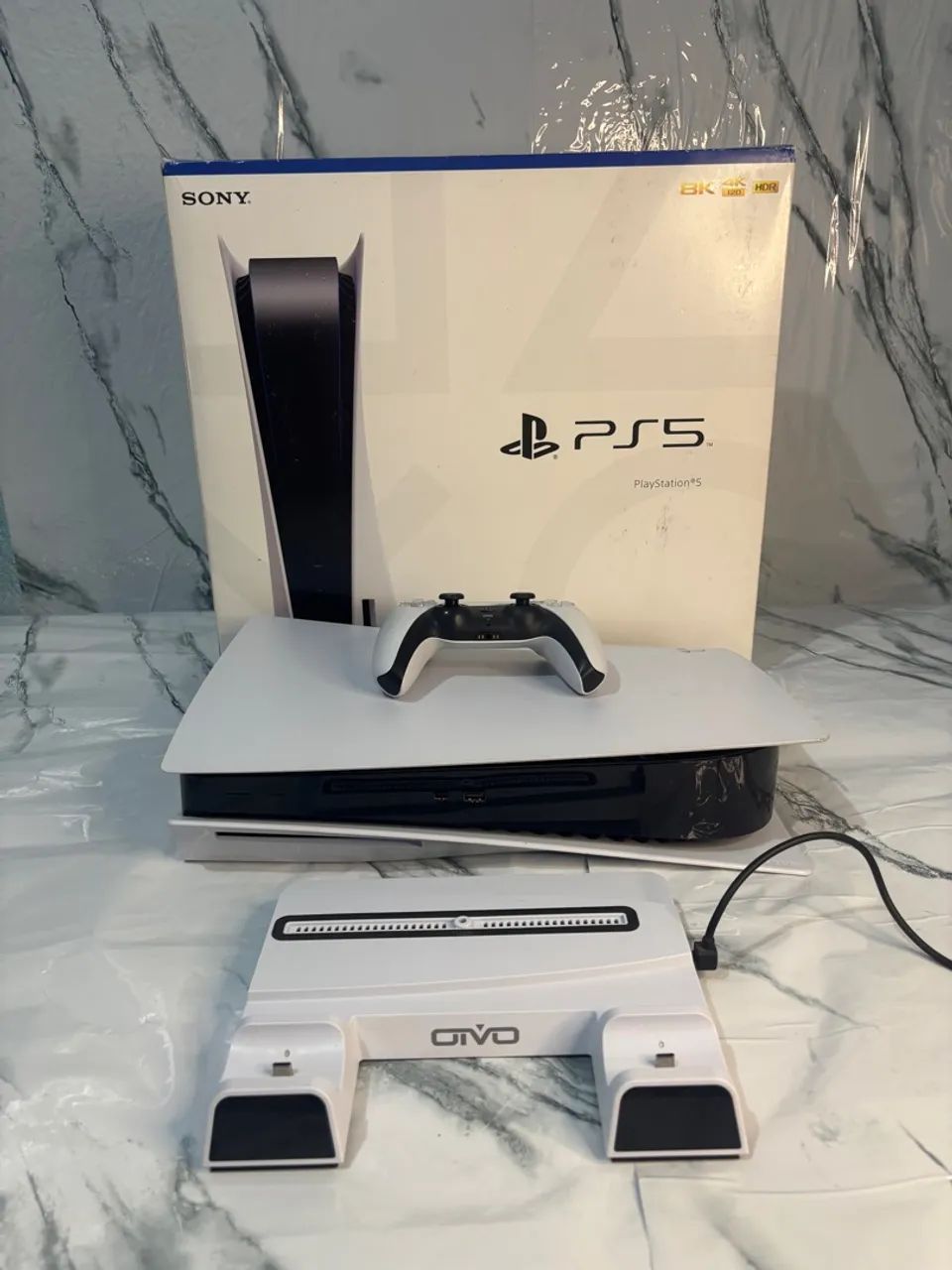 PS5 Fat Physical Media Bundle in Box with Controller Charging Base64290072689665123