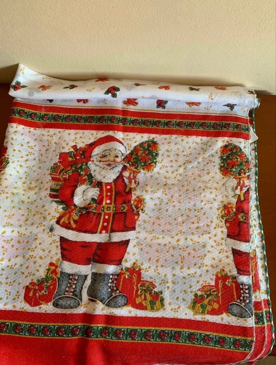 toalha de mesa natal papai noel 