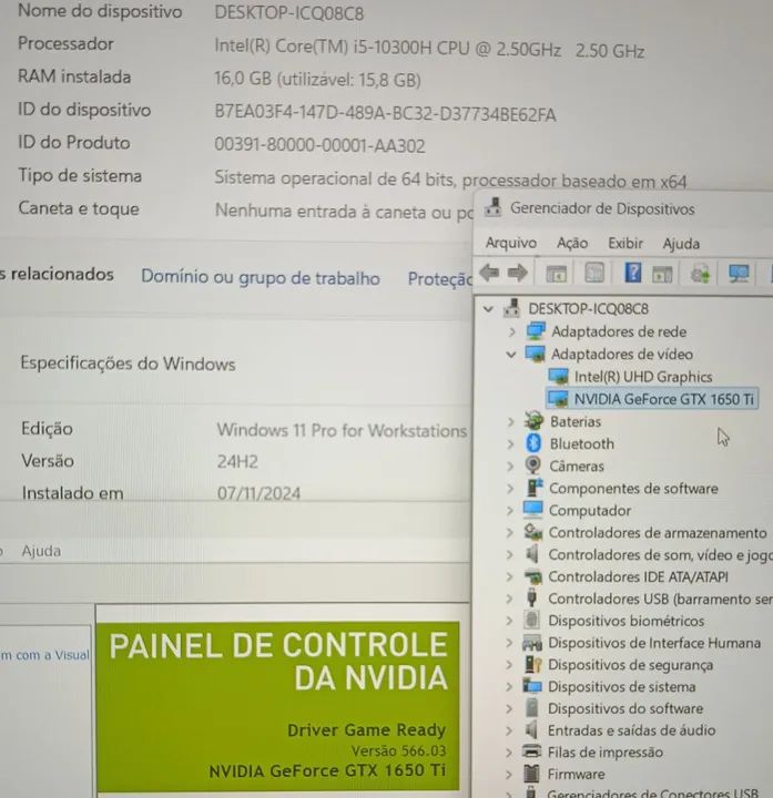 Dell Gamer G3,i5H 10ª,GTX 1650 4GB GDDR6,16GB, SSD Nvme 256HD+HD 1Tb, Wi-Fi 5GHz - Foto 3