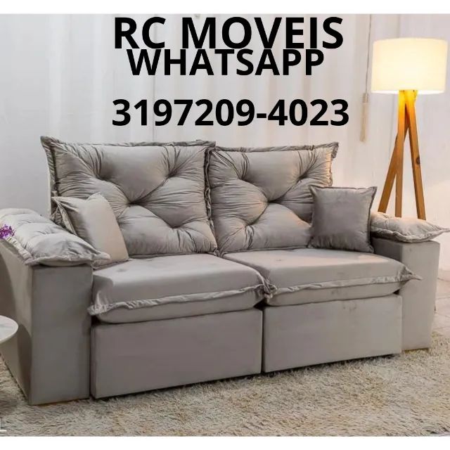 Sofá Londres 2m Retrátil e Reclinável - Compacto e Confortável