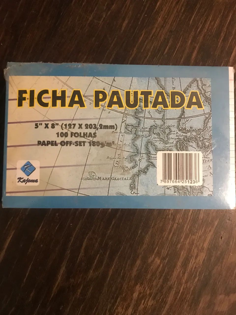 Ficha Pautada 5x8 