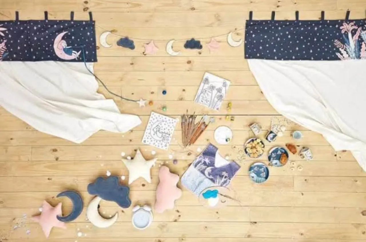 Vendo cortina + bandoleira, coleção Sonho Meu A Fábula, da TokStok - Foto 3