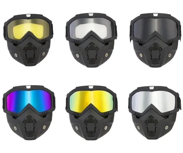 Mascara com Óculos Full Face - WindProof Mask Hd - Foto 4