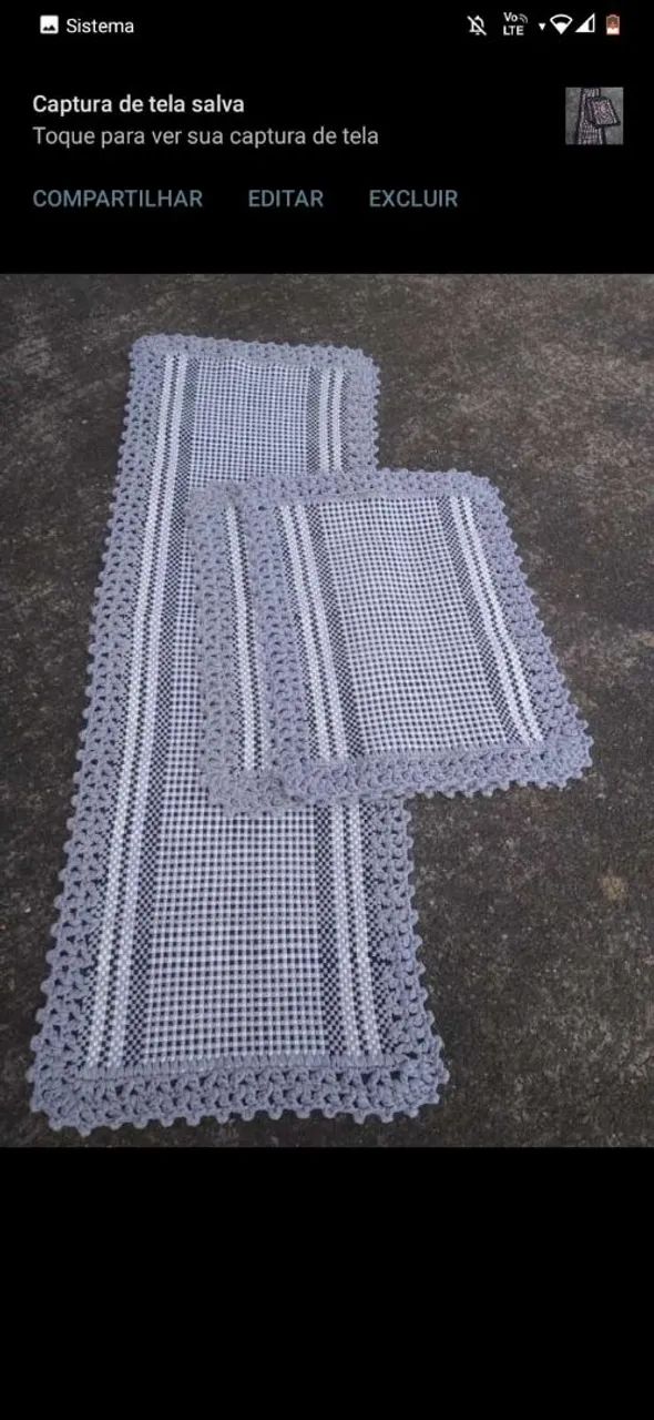 Tapetes de malha puro algodão super reforçado  - Foto 2