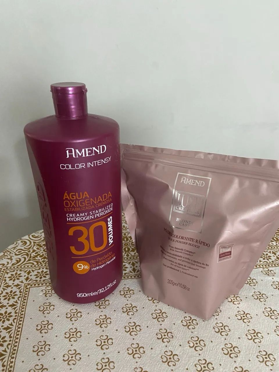 Kit Descolorante Amend 30 Volumes + Pó Descolorante