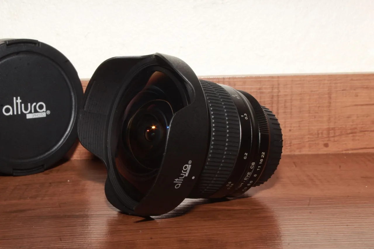Lente Fisheye Altura Photo 8mm f/3.0 para Nikon - Grande Angular