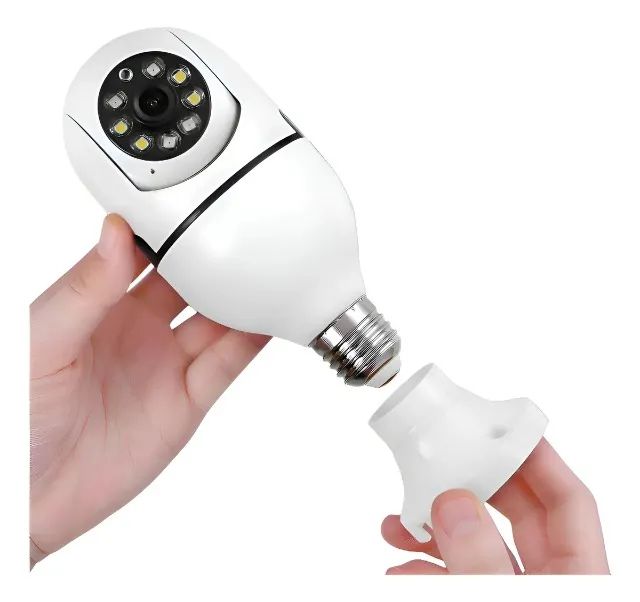 Câmera IP WiFi 360° Estilo Lâmpada - Segurança para Casa e Escritório - Foto 2