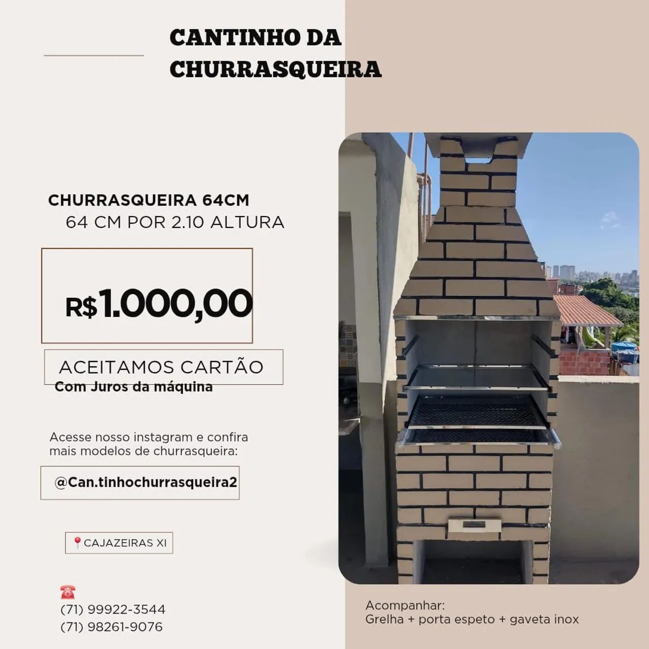 Churrasqueira 64 cm