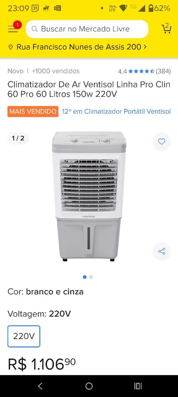 Condicionador de ar Ventosol 60l - Foto 4