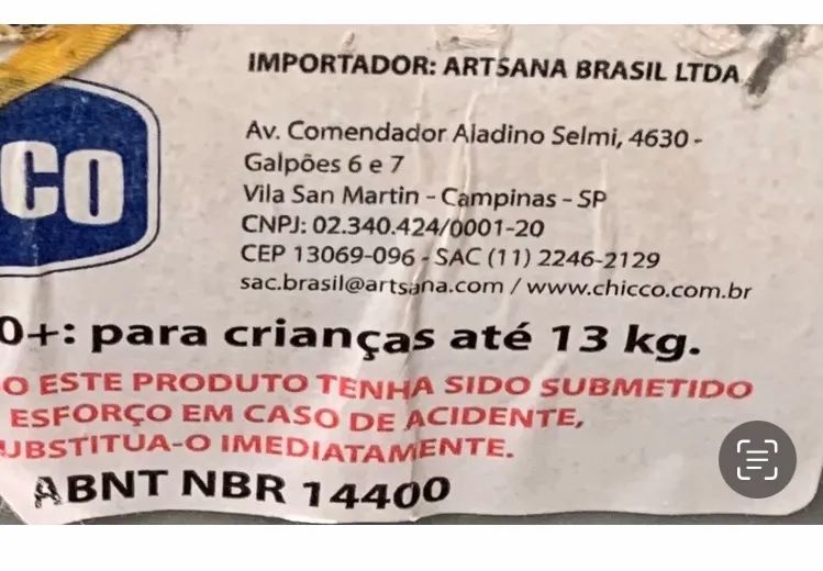 Cadeirinha de Bebê Conforto Chicco - Foto 3