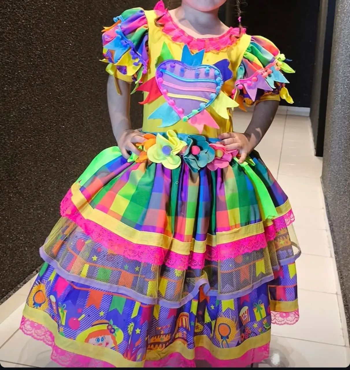 Vestido Infantil Festa Junina