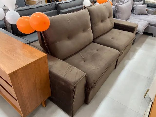 SOFÁ RETRÁTIL E RECLINÁVEL - 2,50M DE PURO CONFORTO