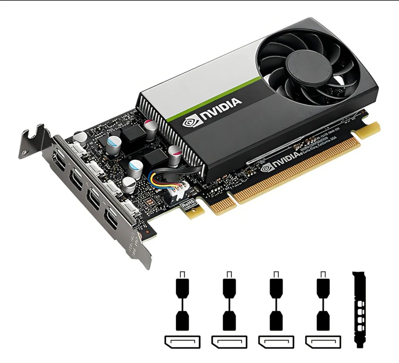 Placa De Video Nvidia Quadro - T1000 4gb Gddr6 128 Bits 4x - Foto 4