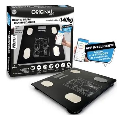 Balança digital bioimpedância Original Line 140kg Bluetooth