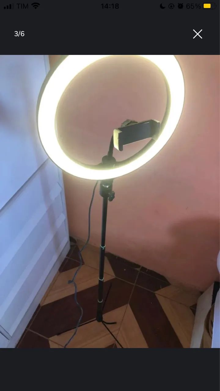 Ring Light para celular - Iluminação profissional - Foto 3