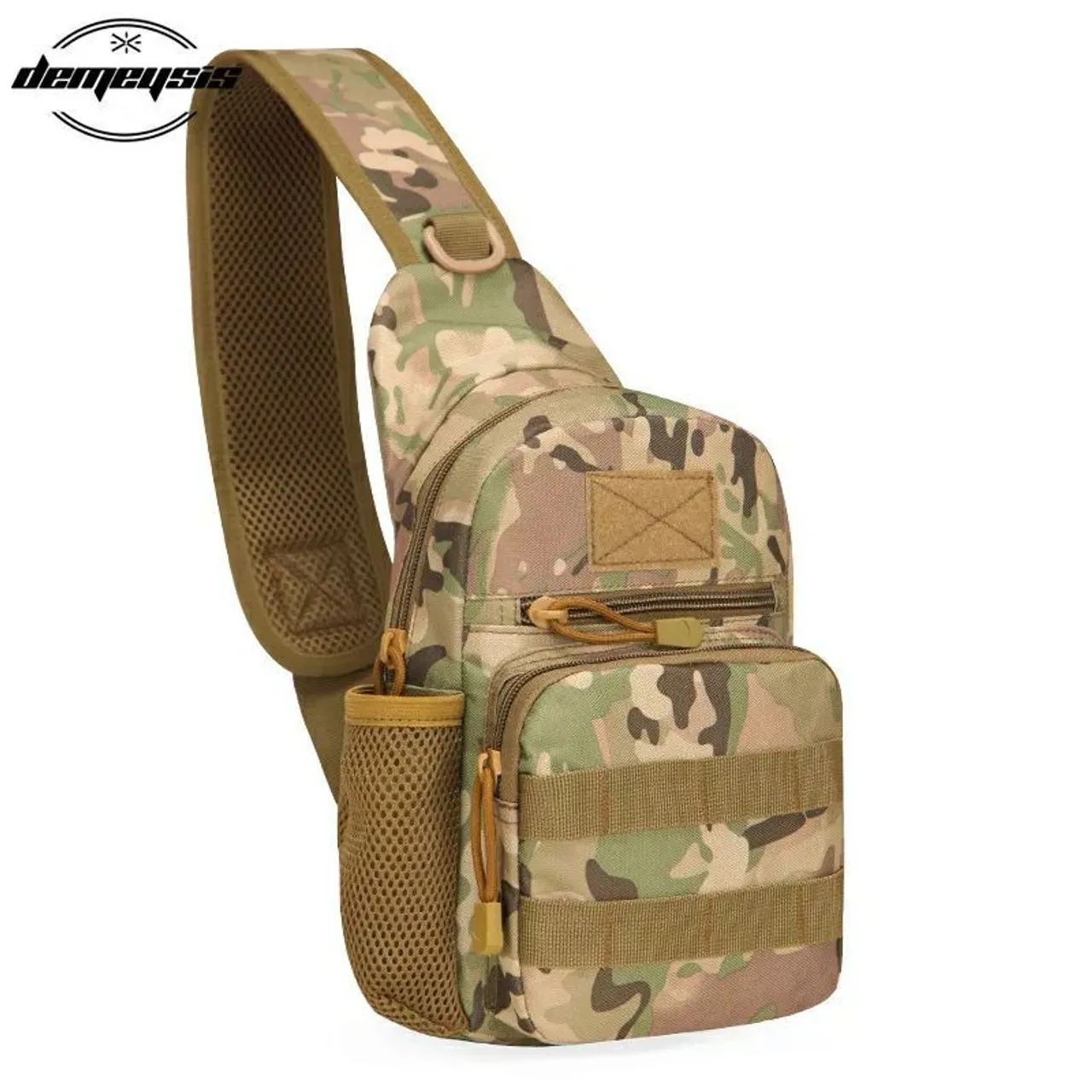 Mochila de Ombro Tática Preta - Foto 2