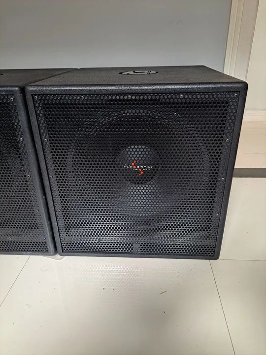 Dois sub grave de 15 polegadas 1100w  - Foto 4