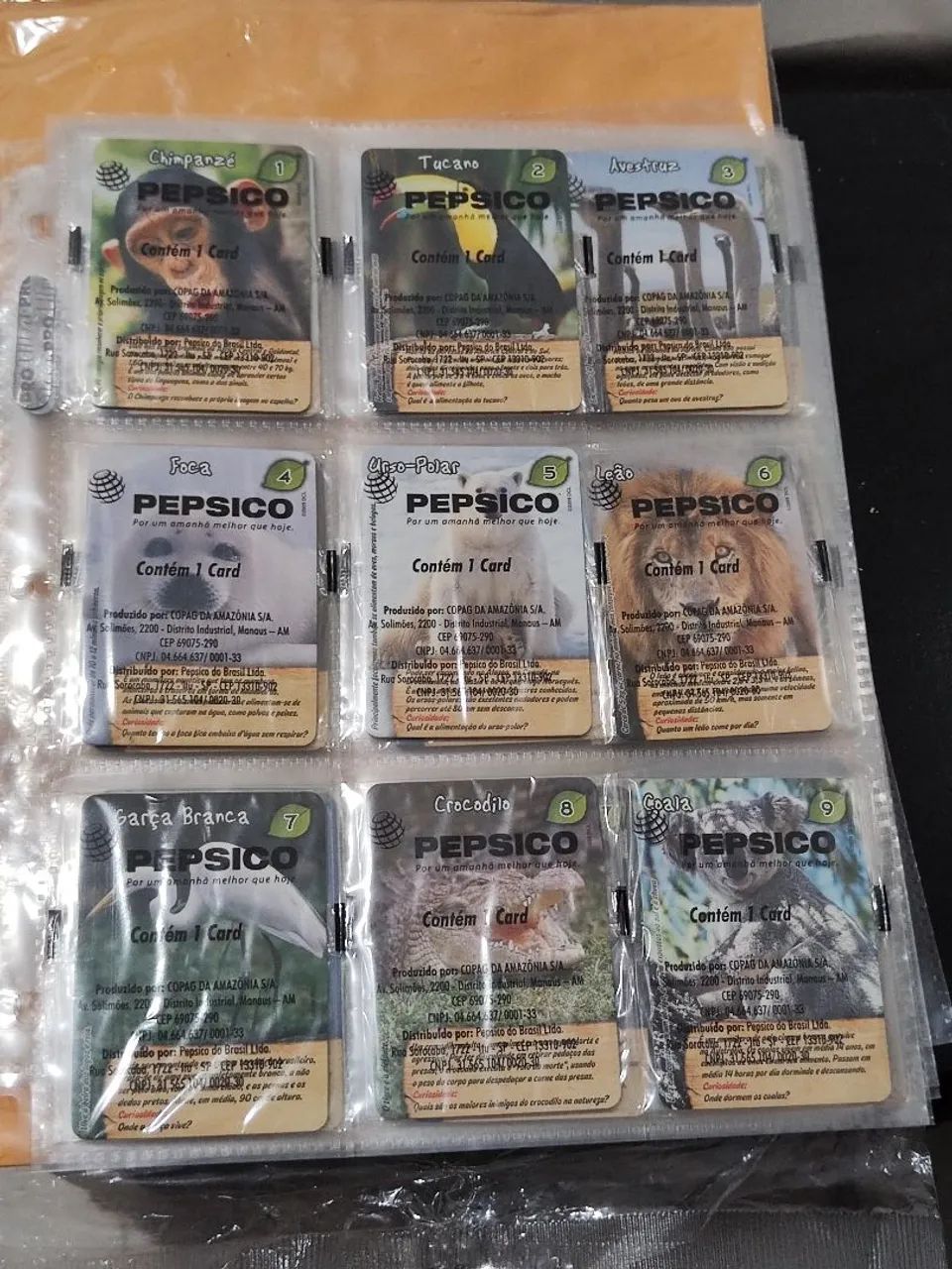 Elma chips animais em extinção completa e rara