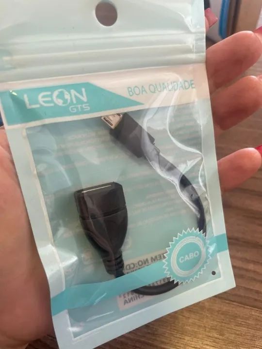 Cabo Micro Usb Otg V8 Tablet Celular Pendrive Mouse 3pçs