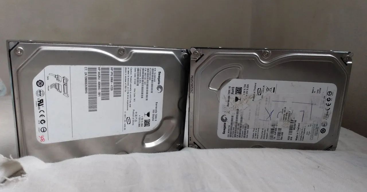 Kit dois HD interno Sata 160 GB usado  - Foto 5