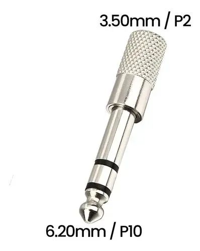 Plugue adaptador P2 / P10 - Foto 2