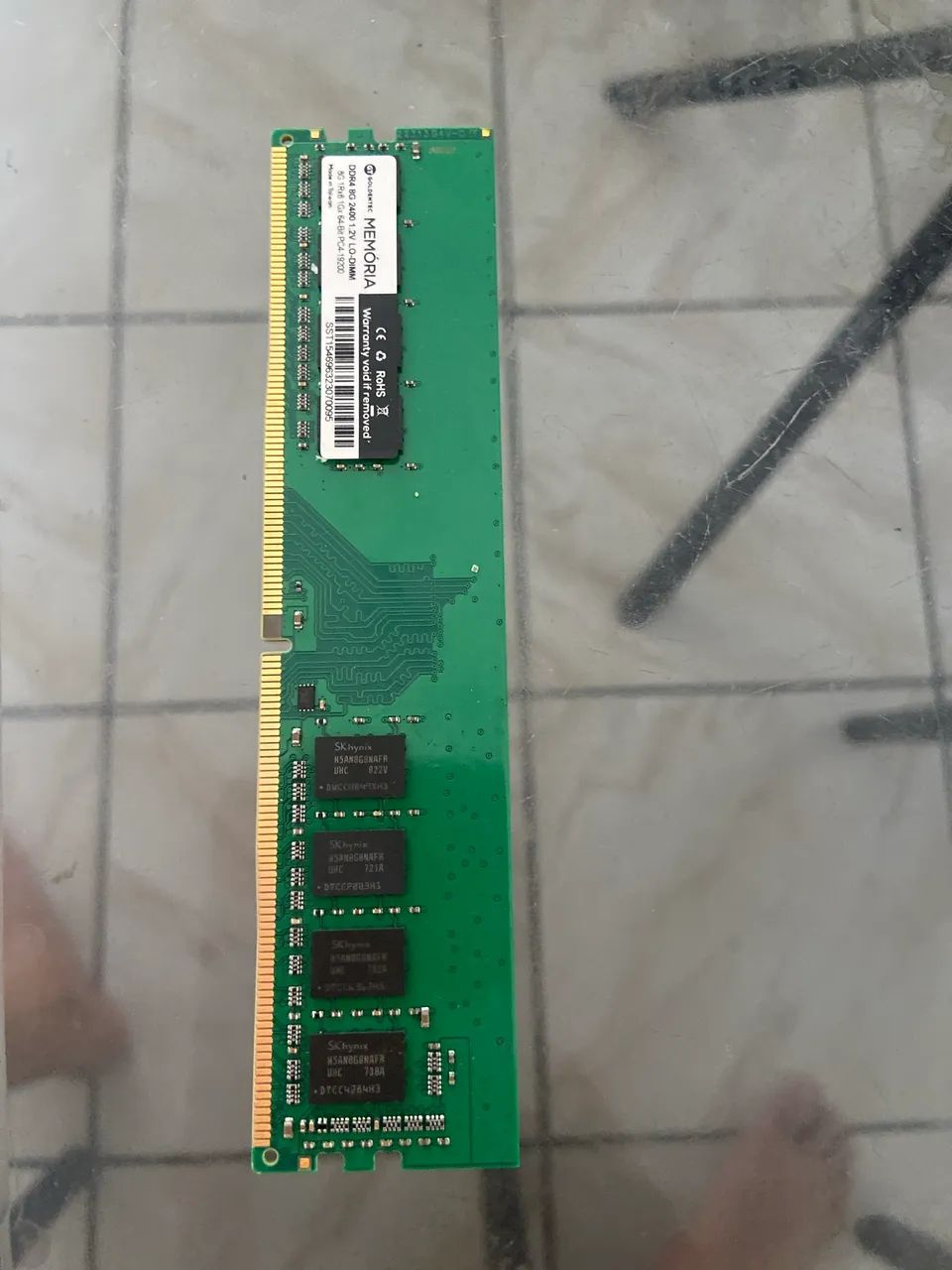 Memória ddr4 8g goldentec
