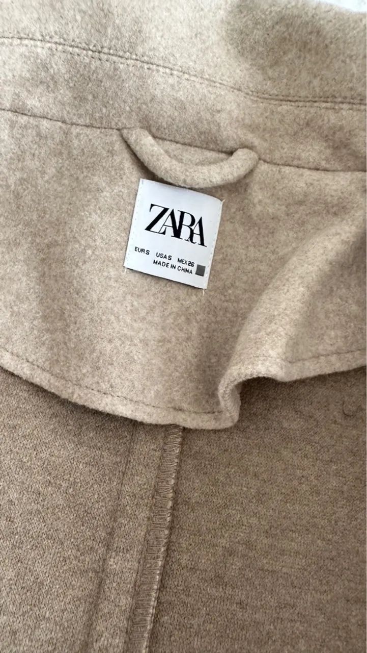 Colete comprido lãzinha Zara tam P - Foto 3