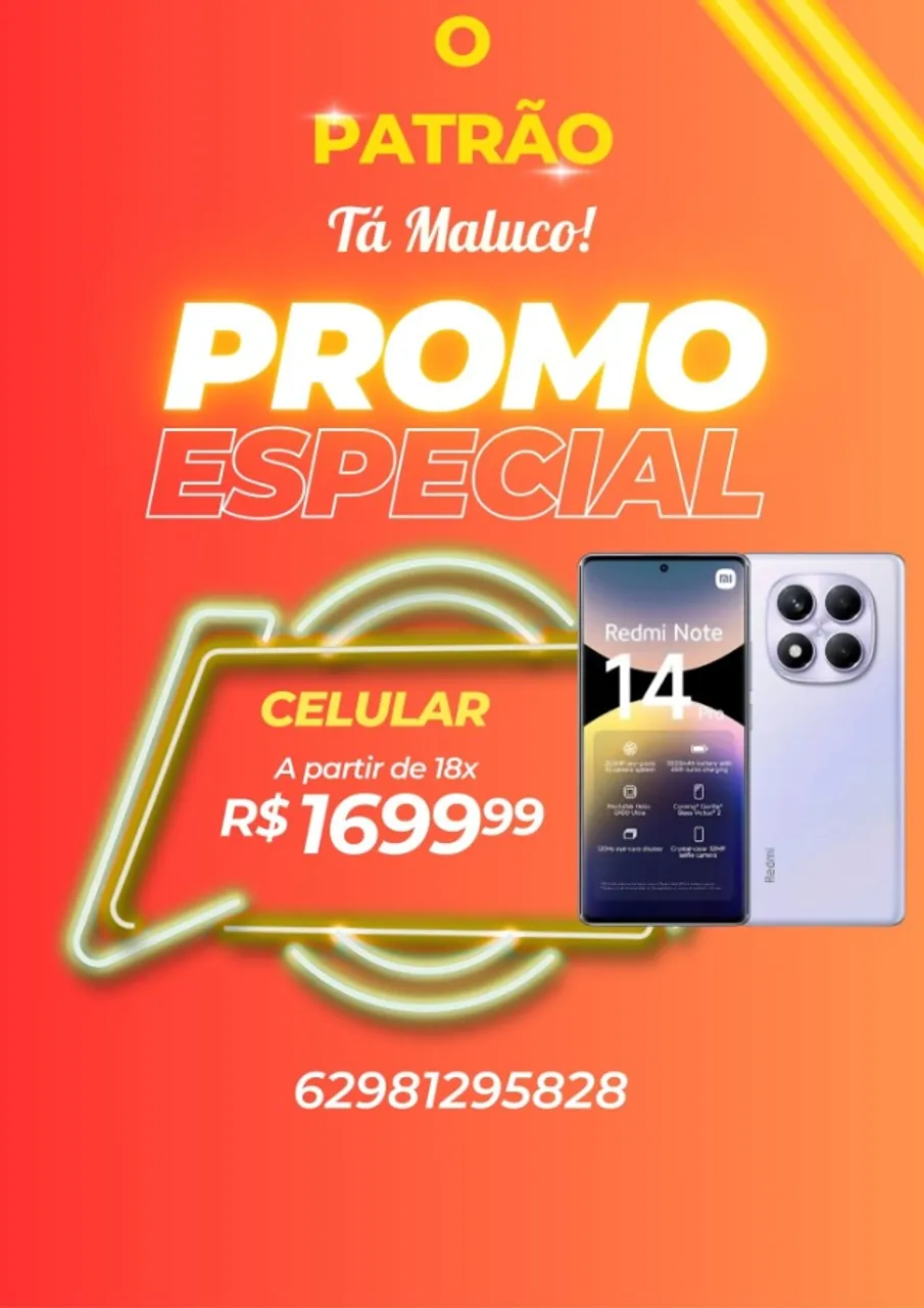 Celular Redmi Note 14 Pro 4G NFC 256Gb 08Gb Ram Novo Lacrado Global Preto Azul Roxo