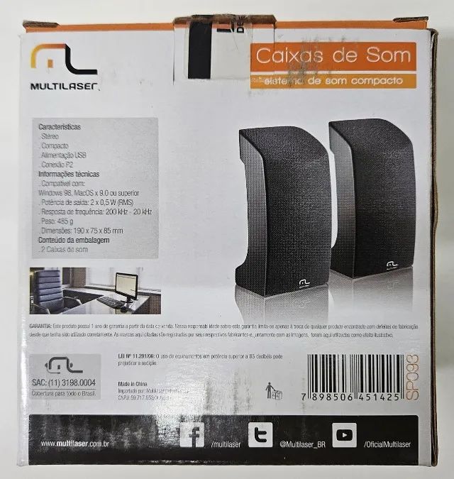 Caixas de Som - Sistema de Som Compacto - Multilaser - Foto 2