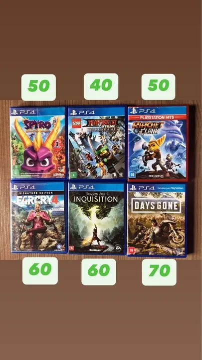 Jogos PS4 