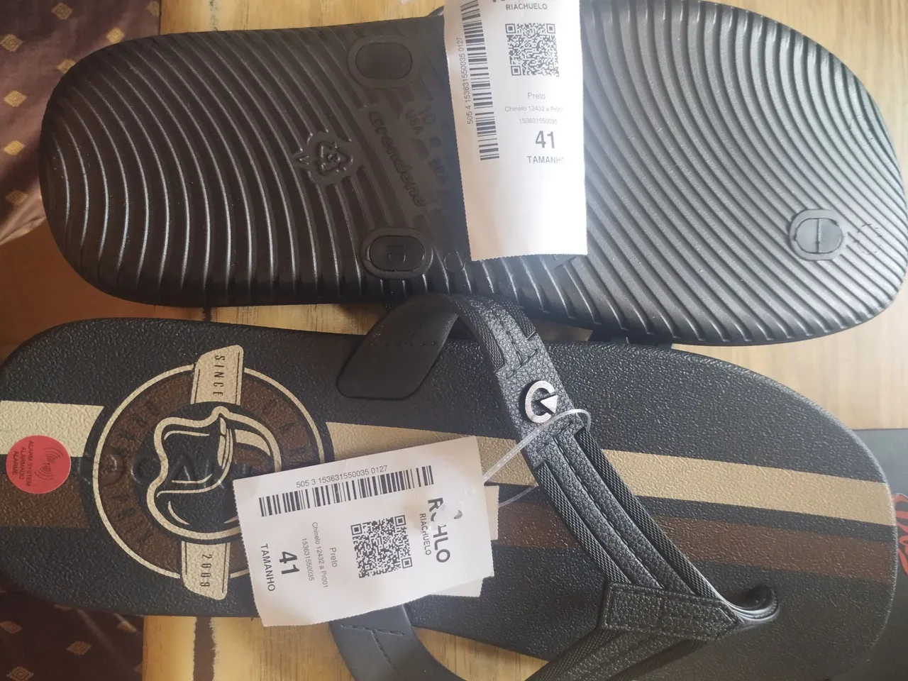 Chinelo Grendene Masculino Preto - Tamanho 41