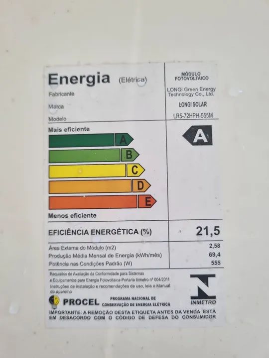 Lote de Painel Solar Fotovoltaico 555 Watts *novo* - Foto 6