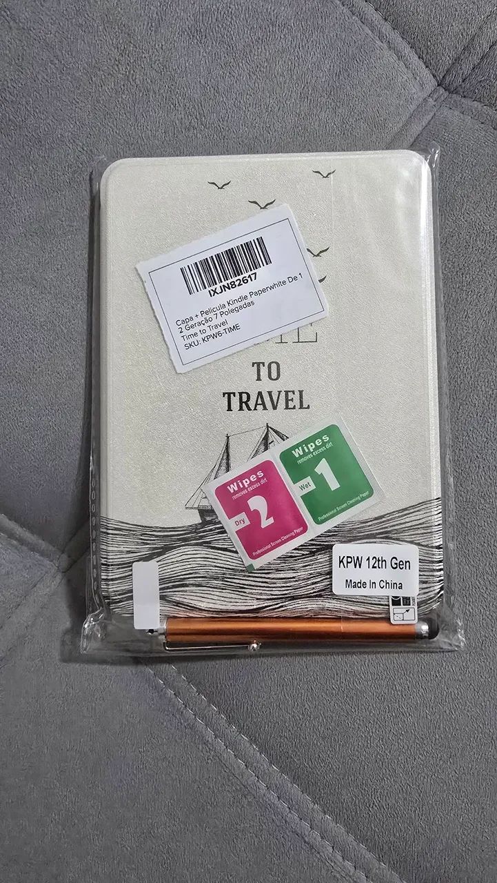 Capa + Película Kindle Paperwhite 7 polegadas + Caneta
