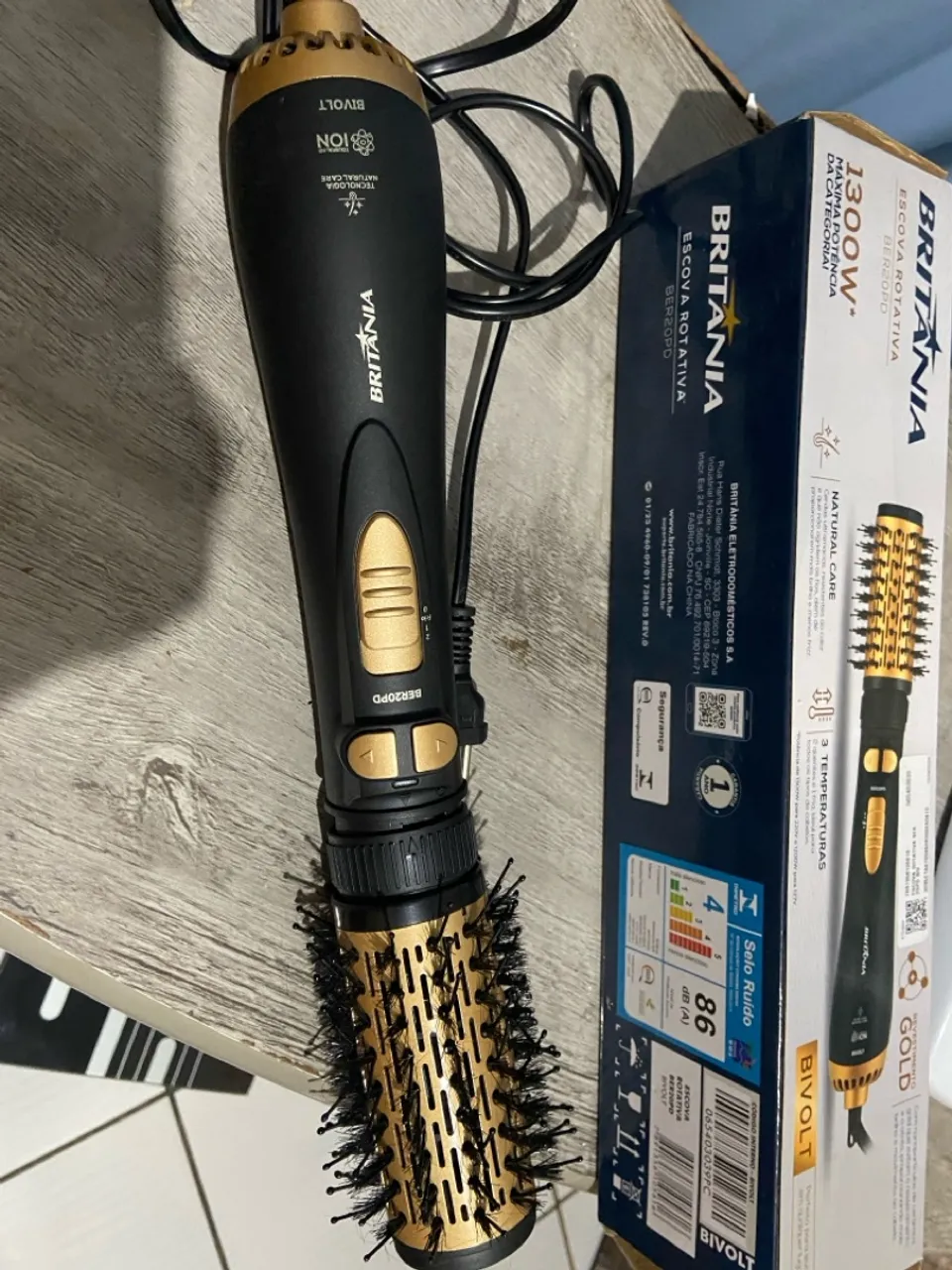 Escova Rotativa Britânia Gold 1300W Bivolt