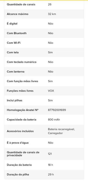 Talkabout Motorola T210BR Alcance Até 32km<br>UHF Cor Vermelho - Foto 2