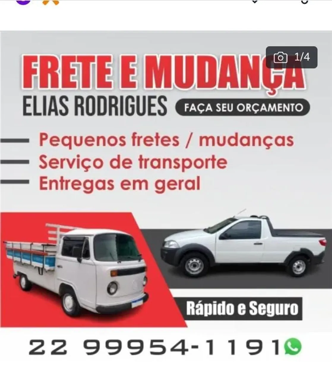 Frete Rapidão de Saquarema, preço e compromisso 