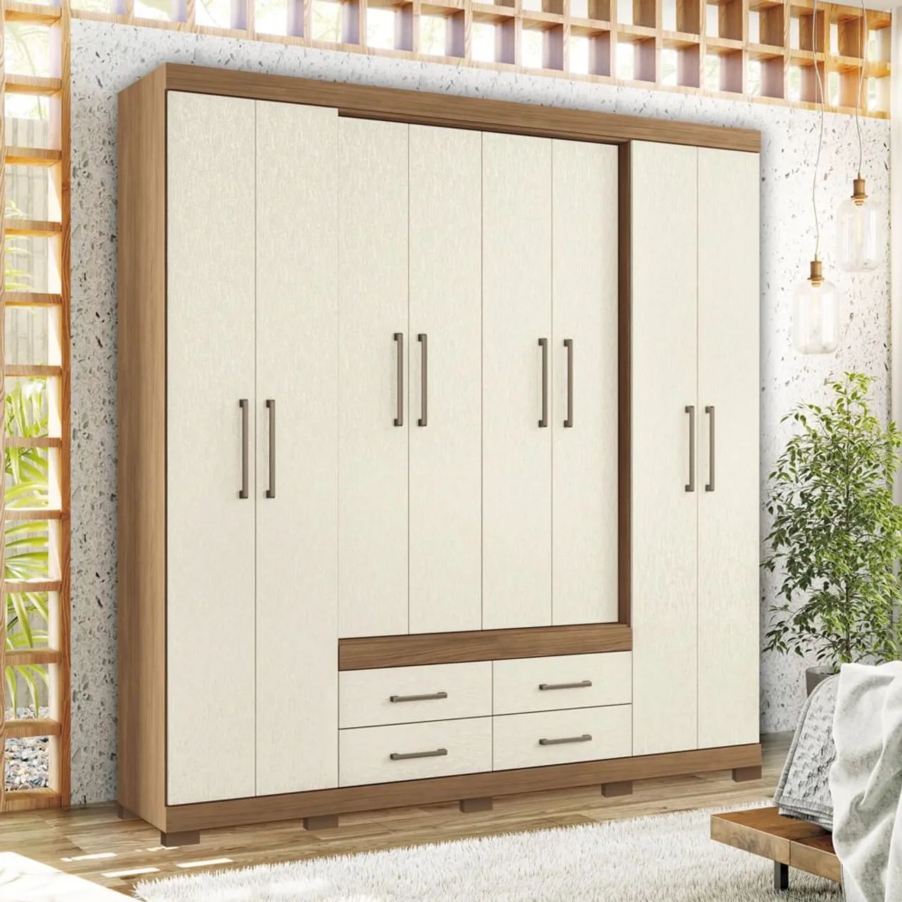 Guarda-Roupa Moderno e Espaçoso - Perfeito para seu quarto!