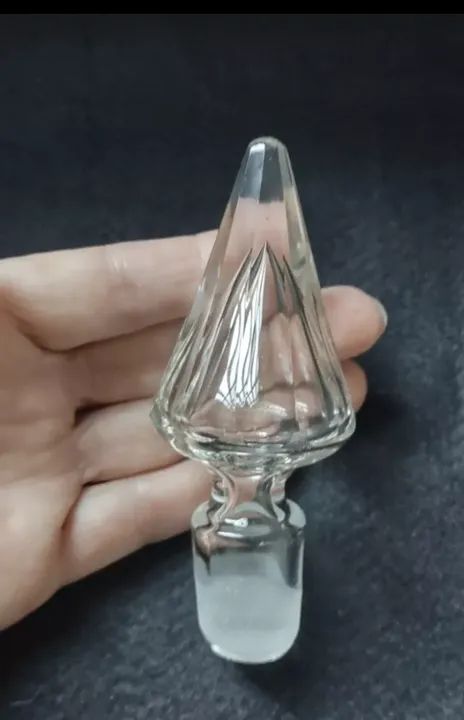 Antiga Licoreira Lapidação Em Vidro Delicada Imponente  - Foto 2
