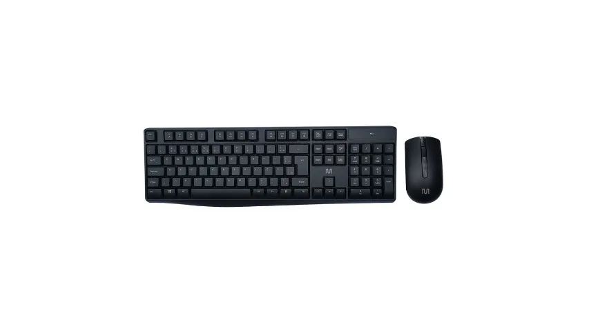 Combo Teclado E Mouse Sem Fio Multimidia Usb + Pilhas