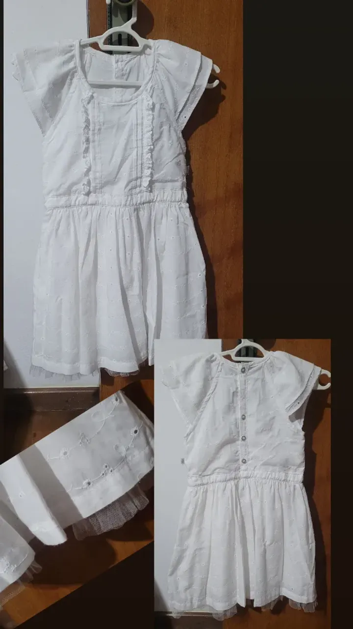 Vestido branco 8 anos