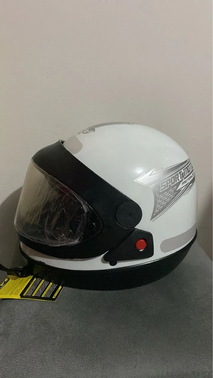 Capacete Protork Branco Novo