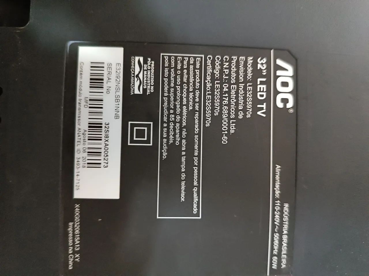 Tv AOC 32 polegadas 