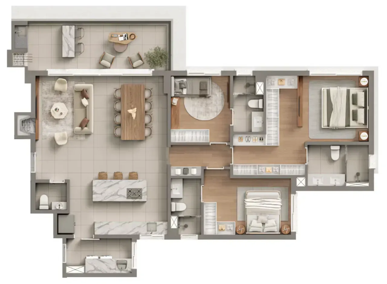 PLANTA 145m²