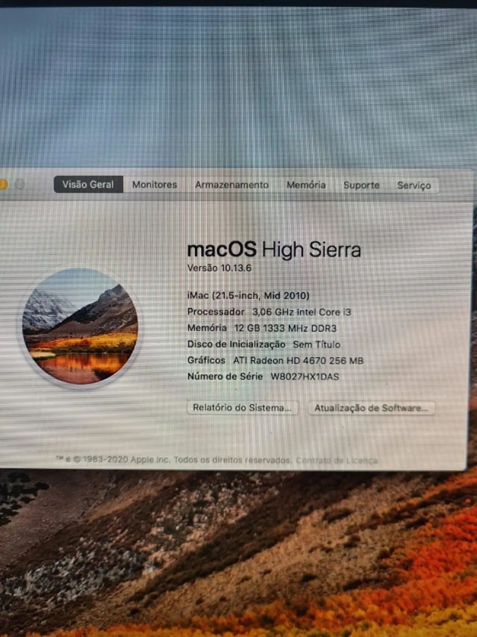 iMac Apple 21,5, 8gb ram, ssd 256gb muito bom e bonito, funcionando tudo perfeito  - Foto 2